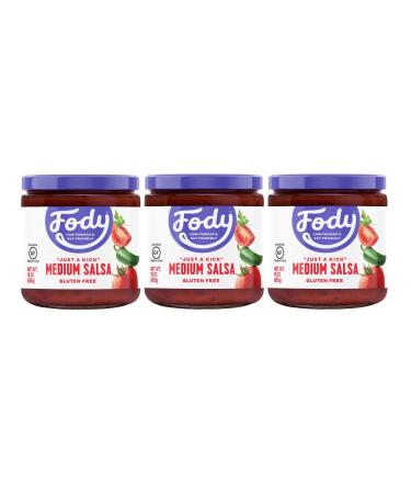 FODY FOOD COMPANY Salsa, Just A Kick Medium, 16 OZ