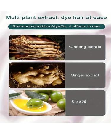 Natural Plant Hair Dye | 10ml Bubble Shampoo - Chestnut Brown | Gray Hair Coverage | Eco-Friendly & Gentle Formula | Shop Now - Buy Online on SooperMarket.com