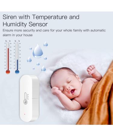 XUELILI Smart Thermometer Hygrometer ZigBee Wireless | Indoor Temperature Humidity Monitor Sensor for Home, Baby Room, Greenhouse | Compatible with Alexa - Buy Online on SooperMarket.com