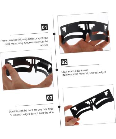 Angoily 4 Pcs Eyebrow Ruler Eyebrow Drawing Ruler Makeupset Eyebrow Corrector Card Eyebrow Trimming - Buy Online on SooperMarket.com