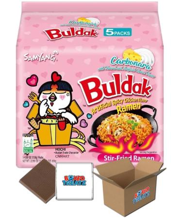 Samyang Korean Style Ramen - Carbonara 130g (Pack Of 5) - Boxed Treatz Samyang Carbonara 130g 5
