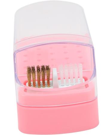 Nail Drill Bits Cleaning Brush Holder 30 Holes Space Saving Dust Proof Nail Drill Bit Holder for Nail Salon for Nail Technician (Roseate) - Buy Online on SooperMarket.com