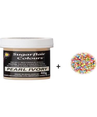 Art of Cake Concentrated Food Colouring 400g + Sprinkle 15g (Pearl Ivory) - Buy Online on SooperMarket.com