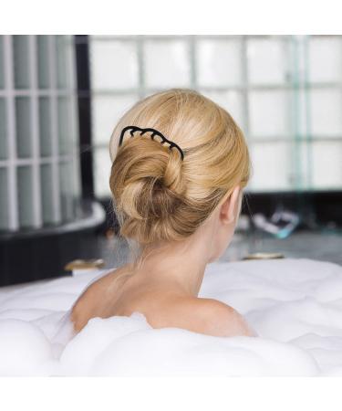 6-Piece Metal Hair Comb Clips for Updo Bun - Black Hair Accessories for Women - Buy Online on SooperMarket.com