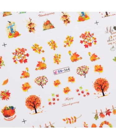 Fall Nail Stickers Autumn Maple Leaves Pumpkin Turkey Nail Art Stickers Thanksgiving Themed Water Transfer Nail Decorations 12 Sheets/setnail Art Supplies Thanksgiving Nail Stickers Fall Nail - Buy Online on SooperMarket.com
