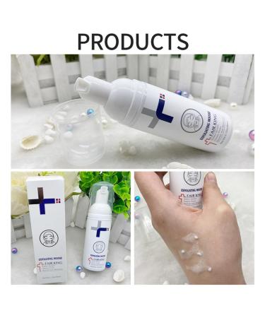 Facial Mousse Exfoliating Peeling Gel - Deep Clean & Moisturizing Face Scrub for All Skin Types - 60ML - Buy Online on SooperMarket.com