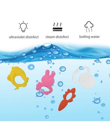 Anditoy Silicone 4 Pack Easter Teething Toys for 3-12 Months Baby Toddlers - My First Easter Teether - Easter Basket Stuffers Gifts - Buy Online on SooperMarket.com