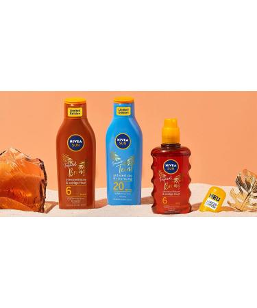 NIVEA Sun Schutz & Braune Sunscreen LSF 20 | Sun Milk with Pro-Melanin Extract for Even Tan & Immediate UVA/UVB Protection - 200 ml - International Shipping Available - Buy Online on SooperMarket.com