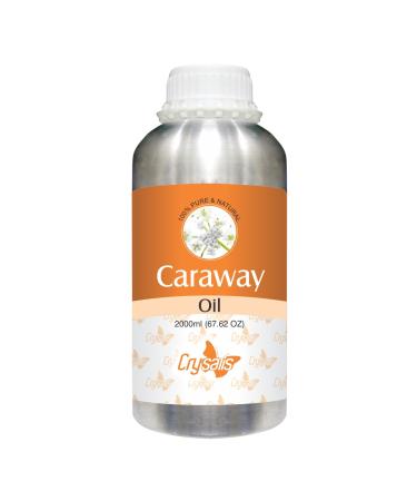 Crysalis Caraway Pure Essential Oil (Carum carvi) Steam Distilled Essential Oil -2000ml 2.00 l (Pack of 1)