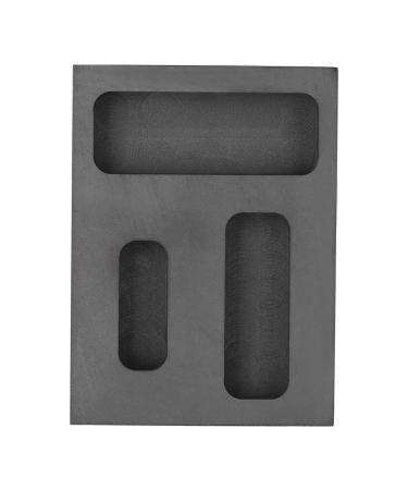 Salmue Graphite Melting Mold, Graphite Crucible Ingot Torch Melting Casting Refining Scrap Bar Combo Mold for Gold Silver Aluminum Melting Casting Refining Metal Jewelry
