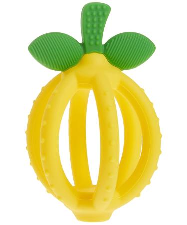 Itzy Ritzy Lemon-Shaped Teething Ball & Training Toothbrush - BPA-Free Silicone Bitzy Biter for Soothing Gums and Easy Grip - Buy Online on SooperMarket.com