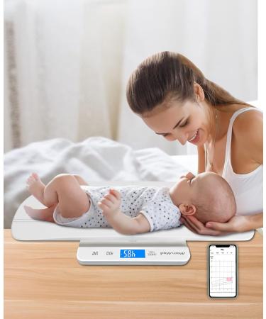 Digital Baby Scale Bluetooth - Multifunction Toddler & Pet Scale in Pounds & Ounces | Accurate Baby Weight Scales with Baby Fit App - Buy Online on SooperMarket.com