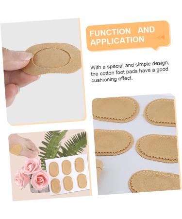 JECOMPRIS 6sheets Heel Grips Corn Patch Toe Callus Protectors Corn Remover Strip Corn Stickers for Feet Self- Adhesive Bunion Pads Feet Heel Protector Pads Stickers Cotton with Hole - Buy Online on SooperMarket.com