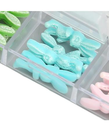 Rabbit Nail Decoration Nail Ornaments Adequate Quantity Safe Resin Multipurpose Beautiful for Nail Salon for Winter - Buy Online on SooperMarket.com