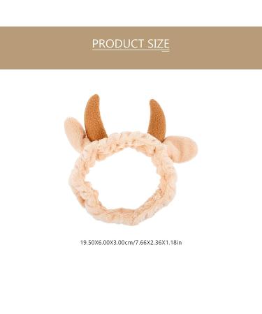 FRCOLOR 2 Pcs Milk Cow Animal Ear Spa Headband for Makeup & Skincare - Buy Online on SooperMarket.com