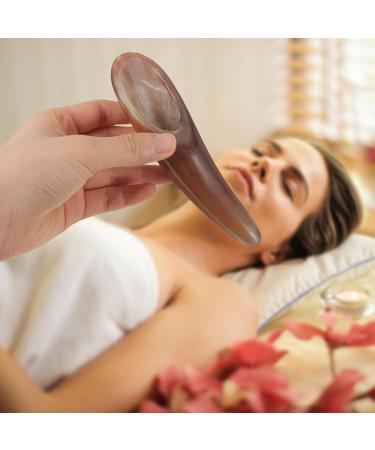Buy FRCOLOR Ox Horn Gua Sha Stone Massage Tools - 2pcs Scraper Set for Facial & Body Relief | International Shipping - Buy Online on SooperMarket.com