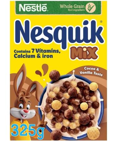 Breakfast Cereal Bundle with Chocolate Nesquik Cereal 375g and Nesquik Mix Cereal 325g (2 Pack) - Buy Online on SooperMarket.com