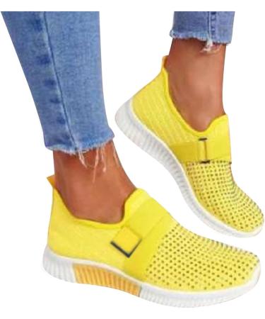 Shop Women's Light Waterproof Sneakers | Summer Dress Shoes & Orthopedic Options - Blue White Black Yellow - EU Size 37 - Buy Online on SooperMarket.com
