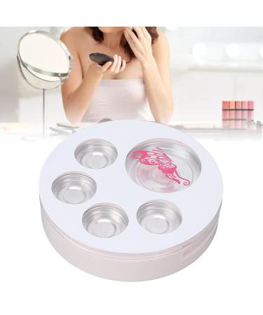 Empty Eyeshadow Makeup Palette - 5pcs Round Metal Pans | DIY Eye Shadow Container for Blush & Brow Powder - International Shipping Available - Buy Online on SooperMarket.com