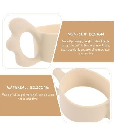 Buy 2PC Silicone Bottle Handles for Baby Bottles | Ergonomic Holder for Feeder Care | Fits 6cm+ Diameter Baby Bottles - Buy Online on SooperMarket.com