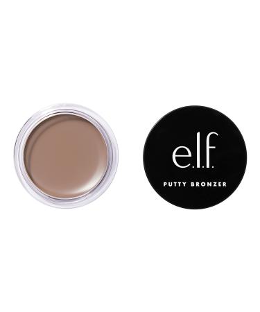 e.l.f. Putty Bronzer, Creamy & Highly Pigmented Formula, Creates a Long-Lasting Bronzed Glow, Infused with Argan Oil & Vitamin E, Feelin Shady, 0.35 Oz (10g)