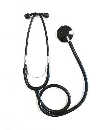 Pro Single Head Stethoscope Light weight Ideal for EMT Doctor Nurse Vet Medical Student Health Blood Stethoscope (Black)