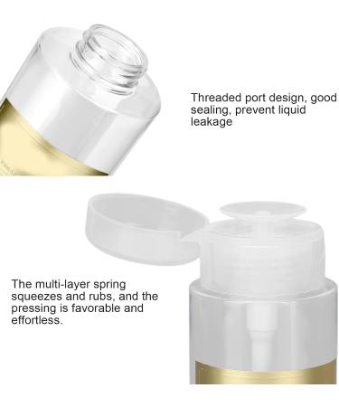Nail Polish Remover Pump Bottle Dispenser 150ml Push Down Cleanser Dispenser Bottle Travel Empty Liquid Container Clear Empty Refillable Pump Dispenser for Nail Makeup Remover - Buy Online on SooperMarket.com