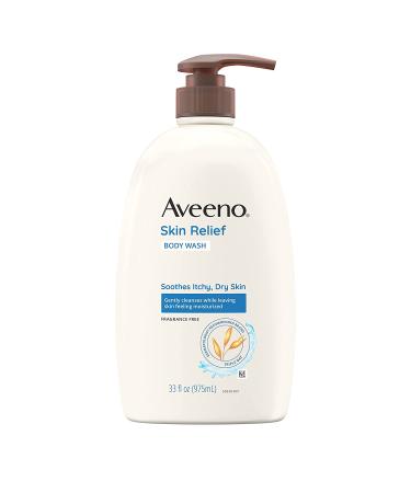 Aveeno Skin Relief Fragrance-Free Body Wash - Soothes Itchy Dry Skin - Sensitive Skin Formula - 33 fl. oz - Buy Online on SooperMarket.com