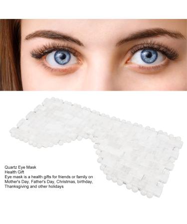 Jade Eye Mask - White Stone Sleep Mask for Puffy Eyes & Anti-Aging Care | International Shipping Available - Buy Online on SooperMarket.com