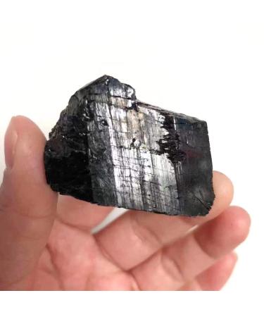 1pc 100g-120g Natural Quartz raw Black Tourmaline Tumbled Stones Obelisk