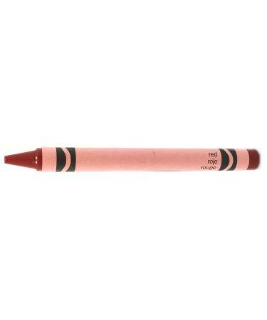 MinifigFans 50 Red Crayons Bulk - Single Color Crayon Refill - Regular Size 5/16 x 3-5/8