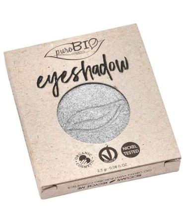 PUROBIO Compact Shimmer Eyeshadow Refill No. 23 Silver 30 g No. 23 Silver 1 piece (1 pack)