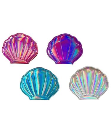 zmgmsmh 4 Color Shell Mirror Makeup Mirror Girls Seashell mirrrors as Props Compact Mirror.