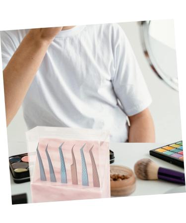 WOFASHPURET Storage Rack Rack for Display Eyelash Holder Eyelash for Extensions Makeup Holder Eyelash Rack Pink Extend Acrylic Marble 14.5x4.5cm - Buy Online on SooperMarket.com