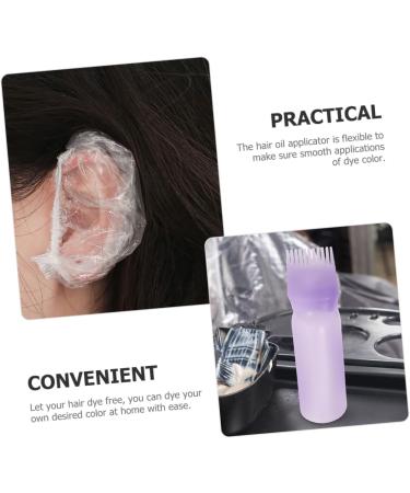 Mikinona 1 Set Hair Dye Bottle with Comb Hair Applicator Tool Hair Dye Tools Salon Hair Empty Lip Gloss Tubes Hair Coloring Kit Hair Coloring Tools Kit DIY Hair Dye Kit Plastic Purple 6.9x4.8cm Purple - Buy Online on SooperMarket.com