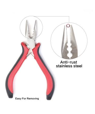 Professional Hair Extensions Tools Kit with 500 Micro Ring Beads, Plier, Hook Needle, Clips - for Fairy Hair Tinsel Strands - Buy Online on SooperMarket.com