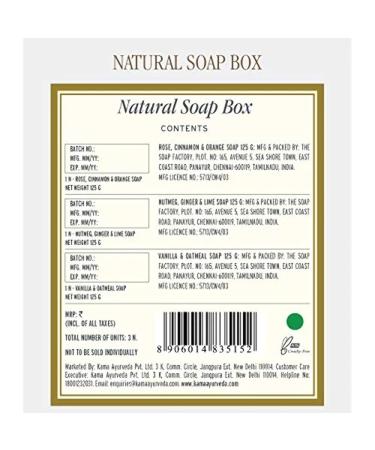Kama Ayurveda Natural Soap Box - Luxurious Herbal Soaps for Glowing Skin | Free Worldwide Shipping - Buy Online on SooperMarket.com
