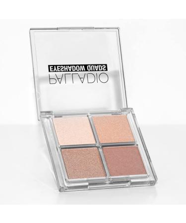 Palladio Eyeshadow Quad - Velvety Matte and Metallic Shades, Creamy Formula, Talc-Free - Ballerina Palette - Buy Online on SooperMarket.com