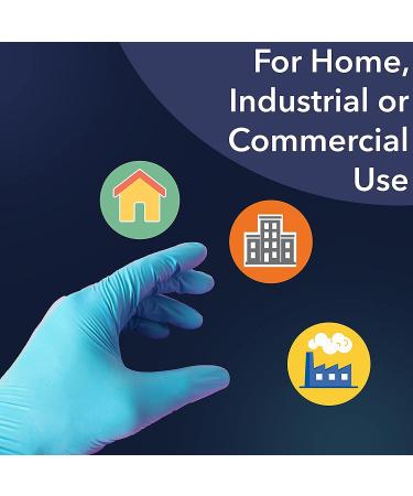 Circlecare Powder-Free Nitrile Disposable Exam Gloves - 100 Pack, Blue, Extra-Large, Latex-Free, Non-Sterile, Textured Fingertips - Buy Online on SooperMarket.com