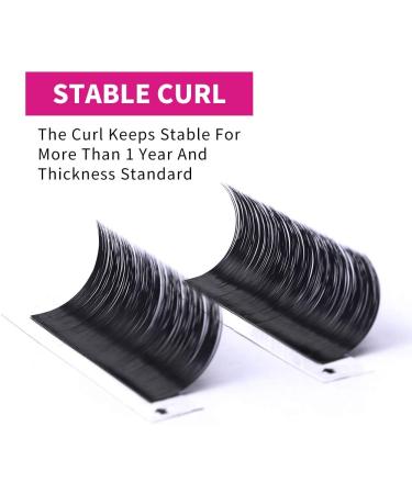 Easy Fan Lashes C Curl 0.07 13-16mm | Mixed Length Russian Lashes for Natural Look | Self Fanning Eyelash Extensions (0.07-C-1316) - Buy Online on SooperMarket.com