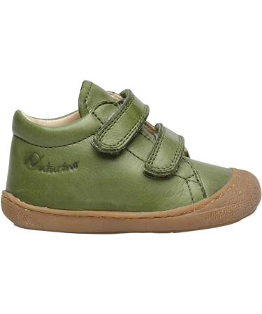 Naturino Cocoon VL Leather First-Steps Shoes, 3 UK - Verde Scuro - Buy Online on SooperMarket.com