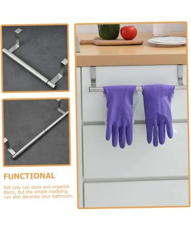 ABOOFAN Telescopic Towel Rack Clothes Hanger Hangers Metal Towel Bar Cabinet Door Towel Rack Steel Shelf - Buy Online on SooperMarket.com