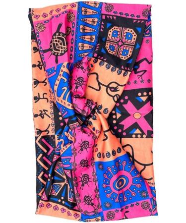 JSGHGDF Patterned Headwear Bohemia Knotted Wide Headbands Kids Adults Colorful Headpiece Fashionable and Comfortable Sweatbands Pink - Buy Online on SooperMarket.com