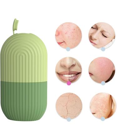Skincare Tools: Green Stripe Face Massager Roller & Cooling Ice Tray for Pore Shrinking & Skin Tightening - Buy Online on SooperMarket.com
