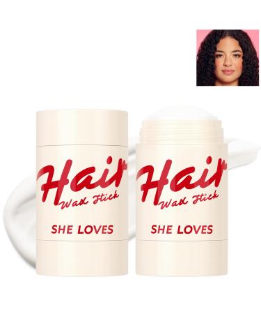 Hair Wax Stick Hair Pomade Stick Not Greasy Long-Lasting Rapid Care Flyaways Hair Styling Gel For Making Hair Silky Smooth Soft Neat Tidy White