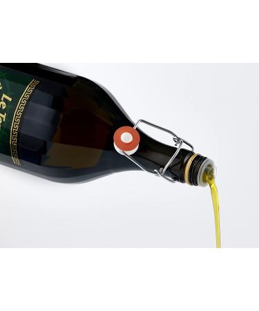 Le Terre di Colombo 100% Italian Extra Virgin Olive Oil - 2L Ribbed Bottle with Mechanical Closure | Premium Quality for International Shipping - Buy Online on SooperMarket.com