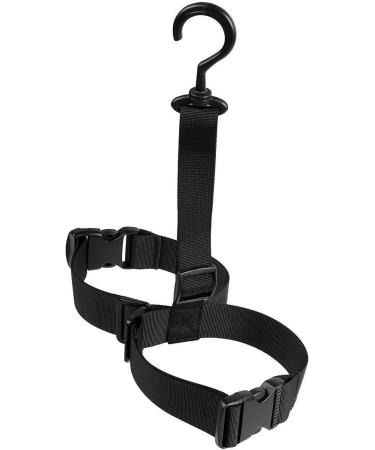 Allerlife Adjustable Angler Boot Hanger | Universal Wader Rack Storage for Fishing Boots & Waders - Durable Black Design - Buy Online on SooperMarket.com