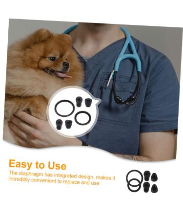 Buy Gatuida 4 Sets Stethoscope Diaphragm Accessories for Pediatric Replacement | Stethoscope Parts & Kits | International Shipping Available - Buy Online on SooperMarket.com