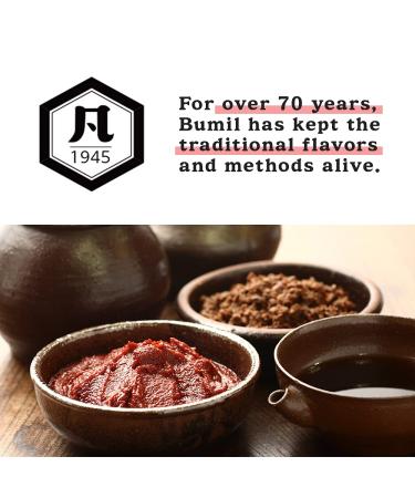 Bumil Korean Sauce Set - Gochujang, Ssamjang, Soybean Paste 8.81 Oz x3 | Fermented Korean Spicy Chili Paste for Meat, Bulgogi, Bibimbap, Stew, Soup, Dipping Sauce & More - Buy Online on SooperMarket.com
