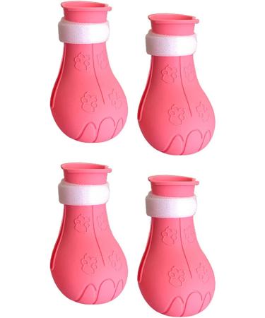 Buy 4-Piece Silicone Anti-Scratch Cat Shoes & Nail Gloves - Pink Perfect Claw Covers for Cats! - Buy Online on SooperMarket.com